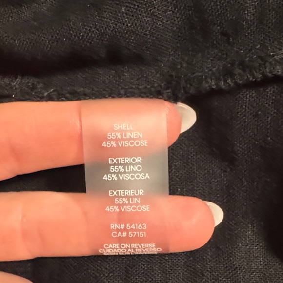 Elegant Calvin Klein Black Shirt Dress Size 12 - Picture 10 of 11